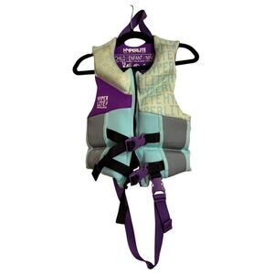 Hyperlite Wake Co. Child life jacket adjustable straps floating vest 33-55 lb